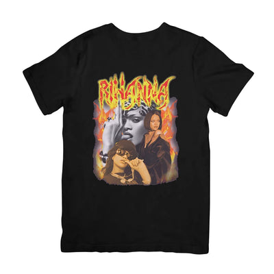 Camiseta Básica Rihanna Fire