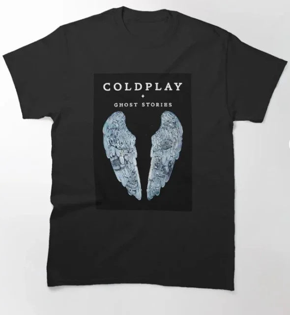 Camiseta Básica Coldplay Ghost Stories-PRETO 
