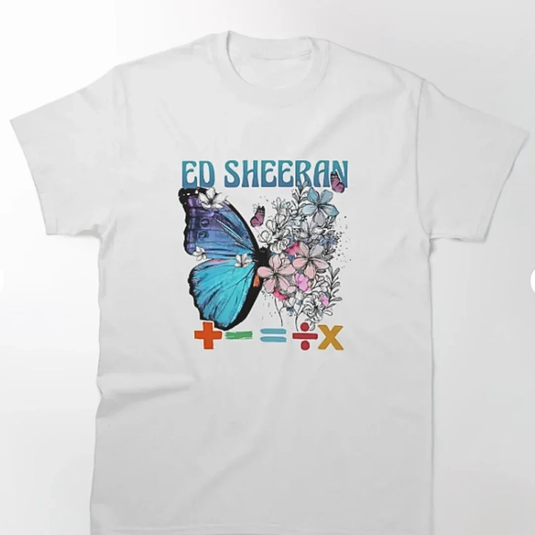 Camiseta Básica Ed Sheeran Graphic Branco