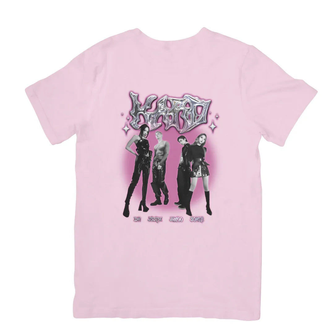 Camiseta Básica Kard Graphic - rosa bebê