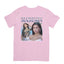 Camiseta Básica Madison Beer Graphic Rosa Bebê 