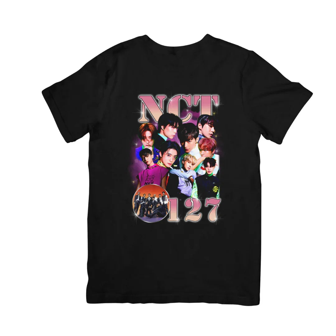 Camiseta Básica NCT 127 Graphic -preto