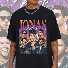 Camiseta Básica Jonas Brothers Nick Jonas Graphic