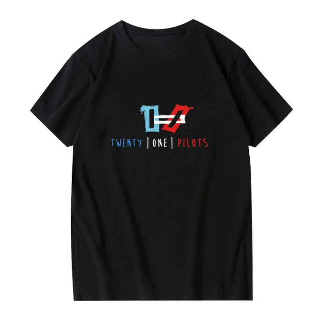 Camiseta Básica Twenty One Pilots Graphic Preto