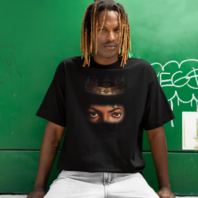 Camiseta Básica Michael Jackson King Of Pop Vintage