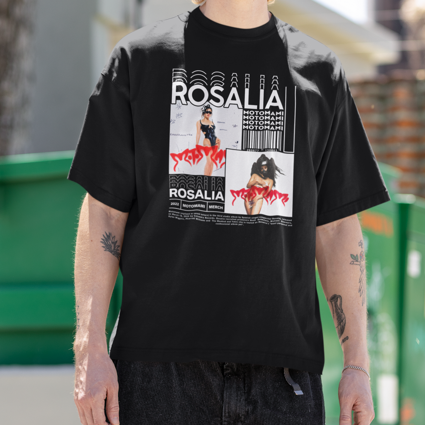 Camiseta Básica Rosalia Motomami Vintage
