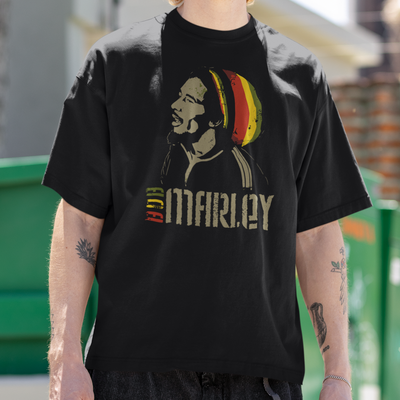 Camiseta Básica Bob Marley Retro Vintage