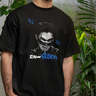 Camiseta Básica Enhypen Sunoo Halftone