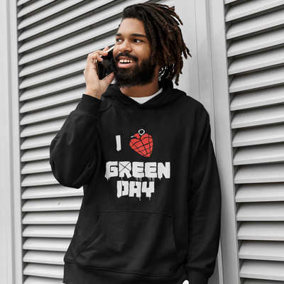 Moletom Canguru I Love Green Day
