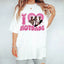 Camiseta Básica Jonas Brothers I Love Hotdads Branco