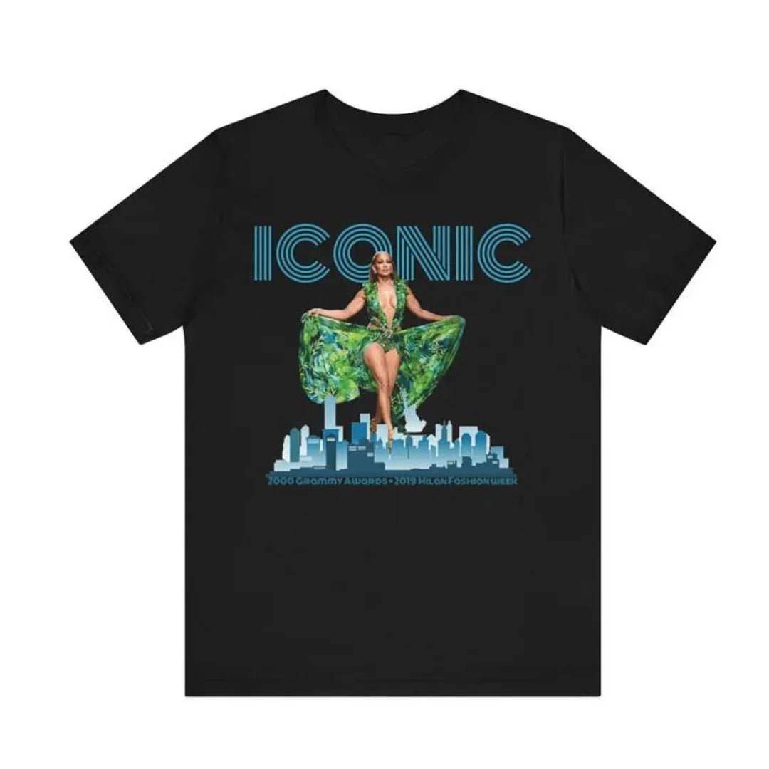 Camiseta Básica Jennifer Lopez Iconic -Preto
