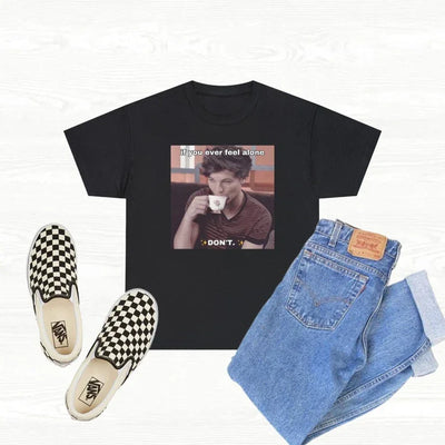 Camiseta Básica Louis Tomlinson Funny Preto