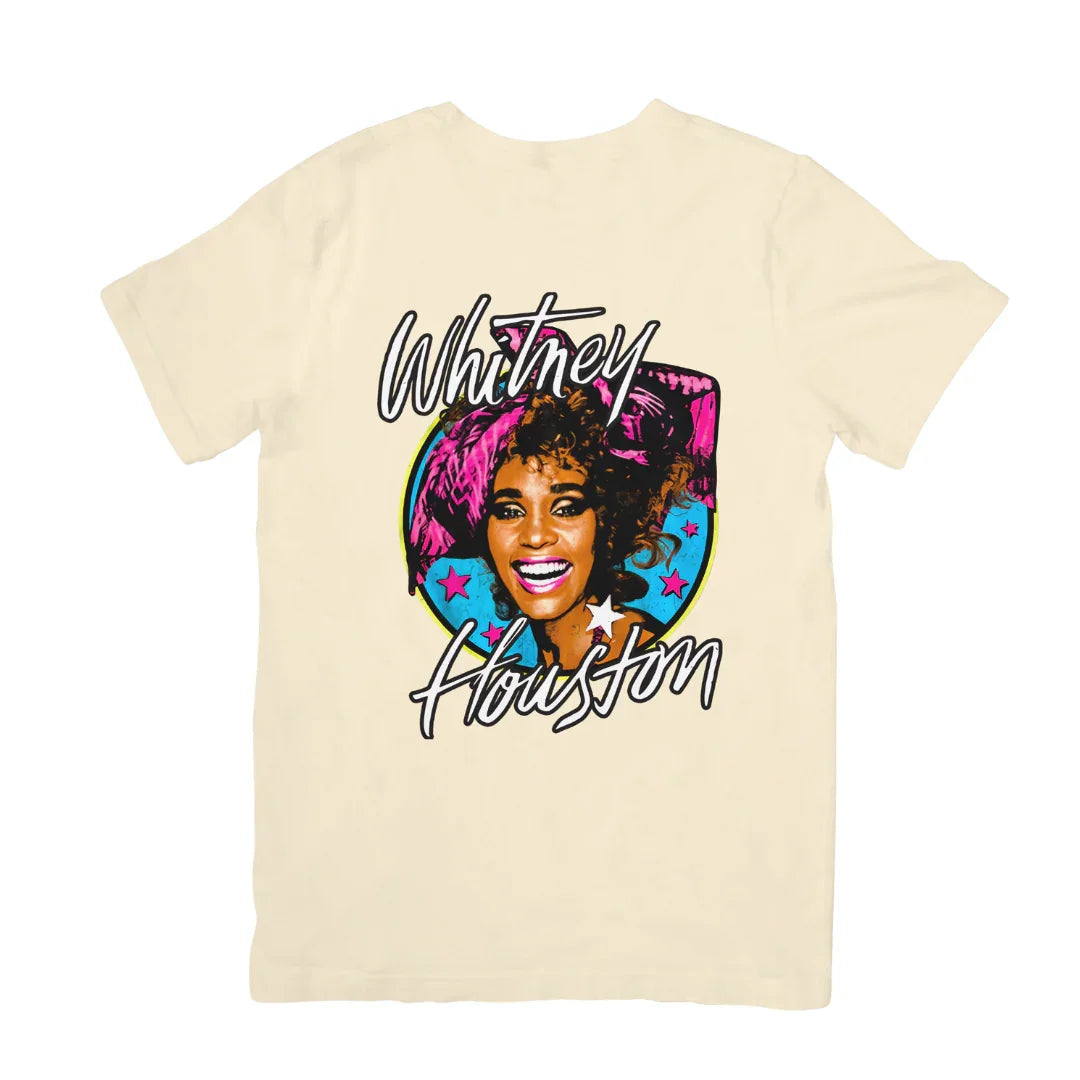 Camiseta Básica Whitney Houston Illustrated-PEROLA