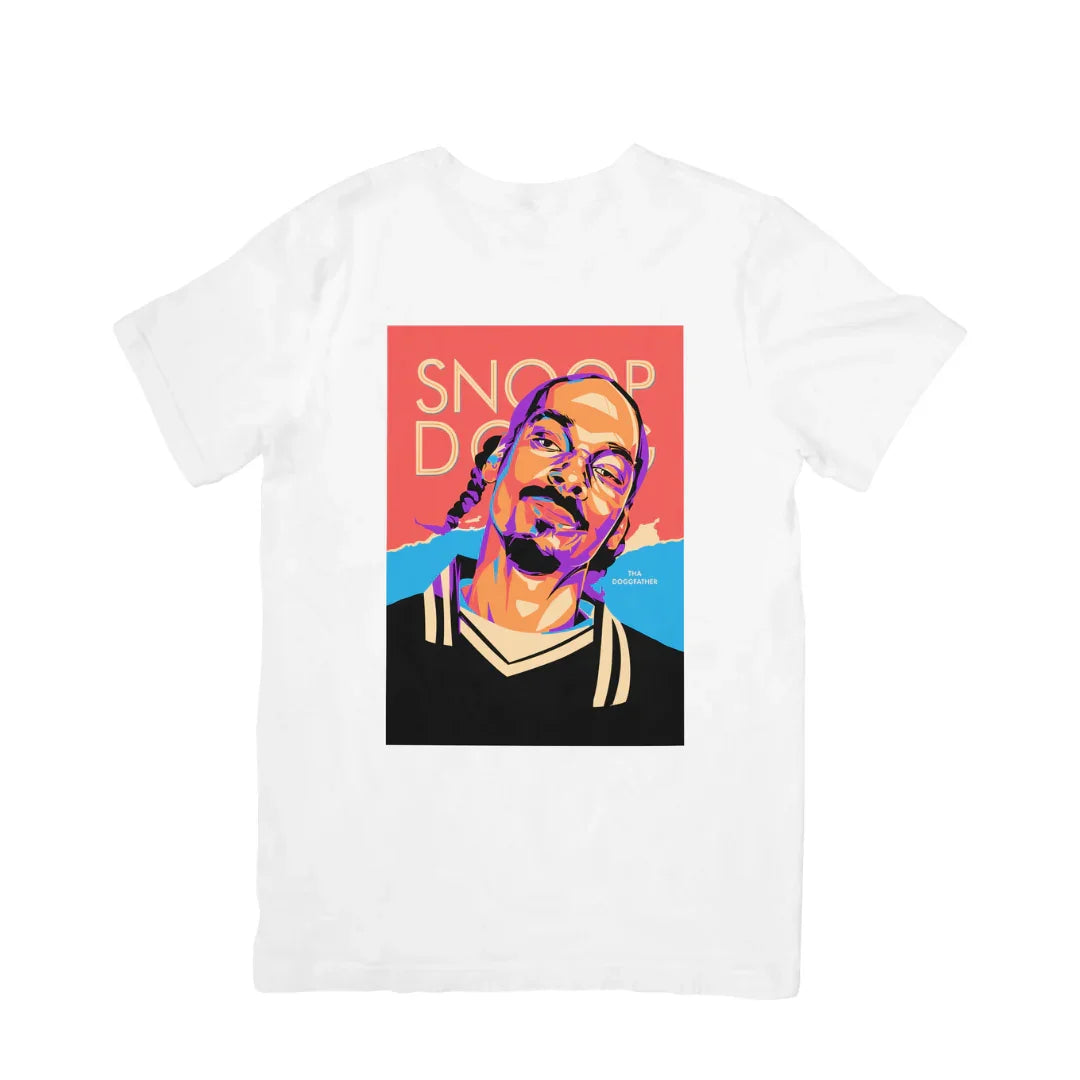 Camiseta Básica Snoop Dogg Illustrated Branco