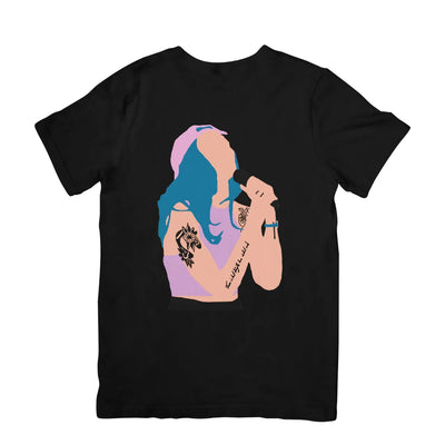 Camiseta Básica Halsey Illustrated Preto