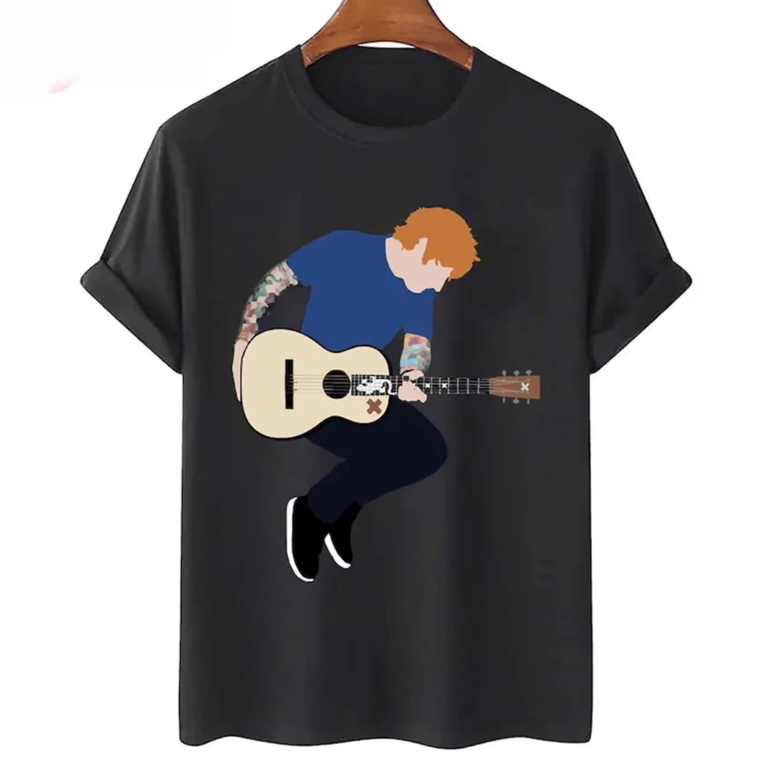 Camiseta Básica Ed Sheeran Illustrated Preto