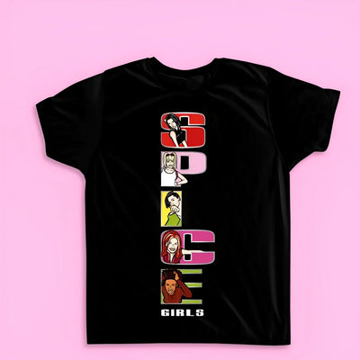 Camiseta Básica Spice Girls Illustrated Graphic