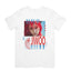 Camiseta Básica Kard Jiwoo Graphic - branco