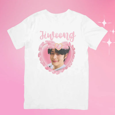 Camiseta Básica Zerobaseone Jiwoong-BRANCO