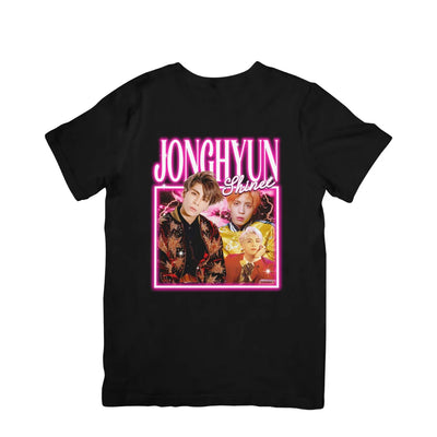 Camiseta Básica Shinee Jonghyun - preto