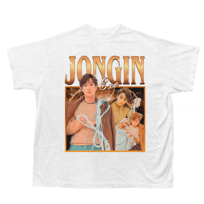 Camiseta Básica EXO Jonjin Graphic - braco