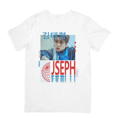 Camiseta Básica Kard Jseph Graphic - branco