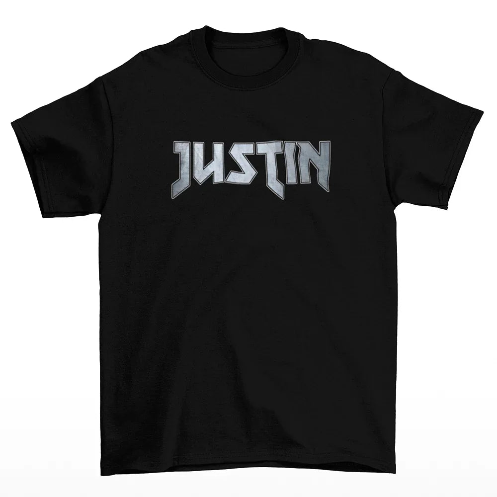 Camiseta Básica Justin Bieber Name Preto