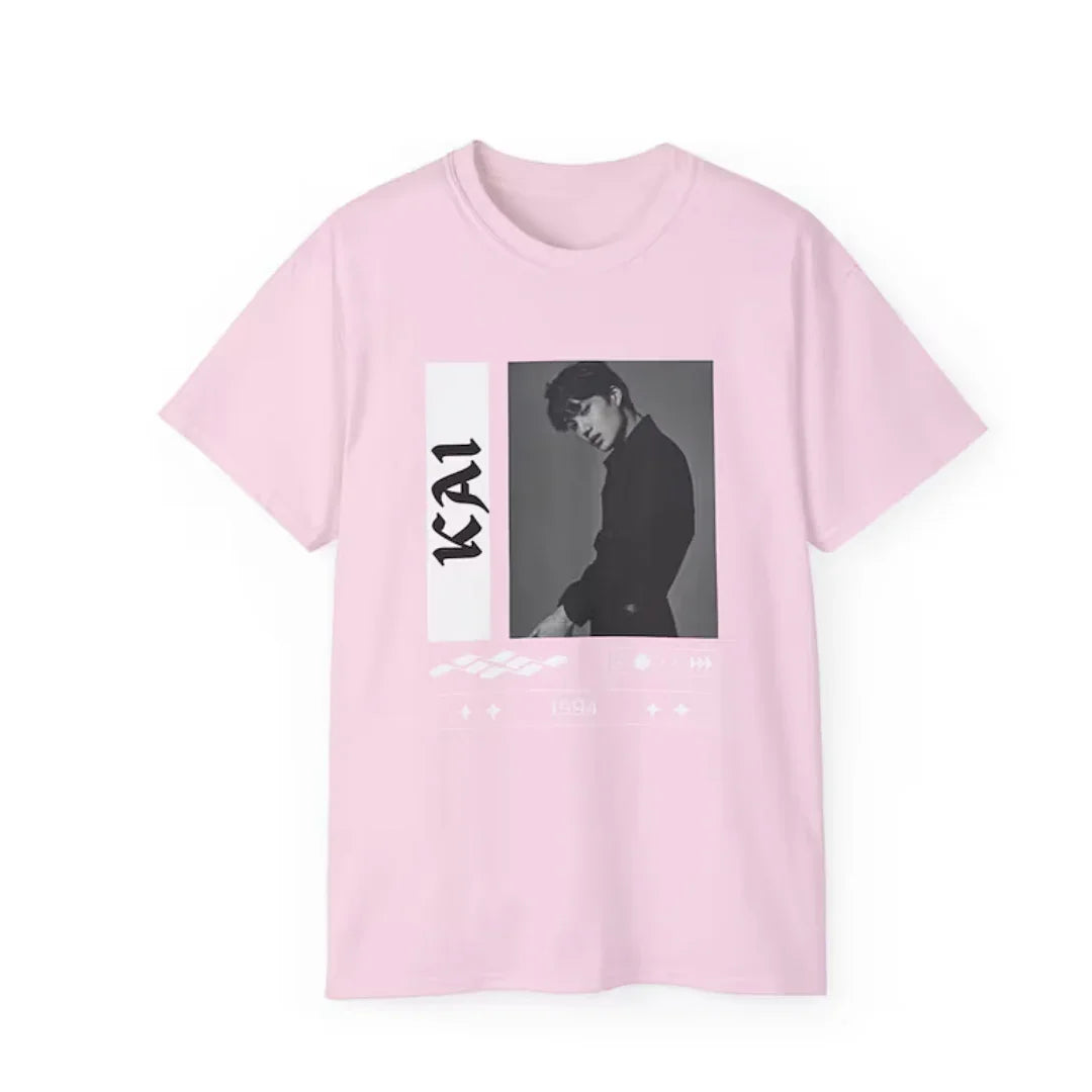 Camiseta Básica Exo Kai 1994 - rosa bebê