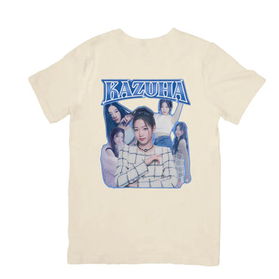 Camiseta Básica Le Sserafim Kazuha - pérola