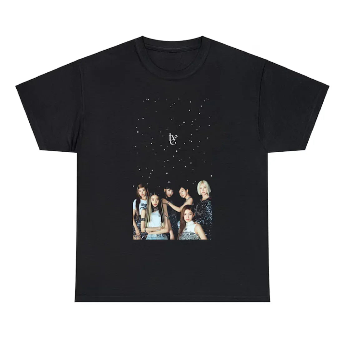 Camiseta Básica Ive Kpop Group - preto