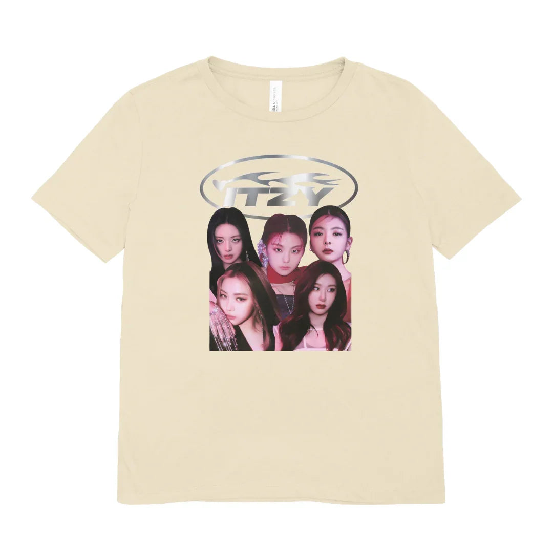 Camiseta Básica Itzy Kpop Music - pérola