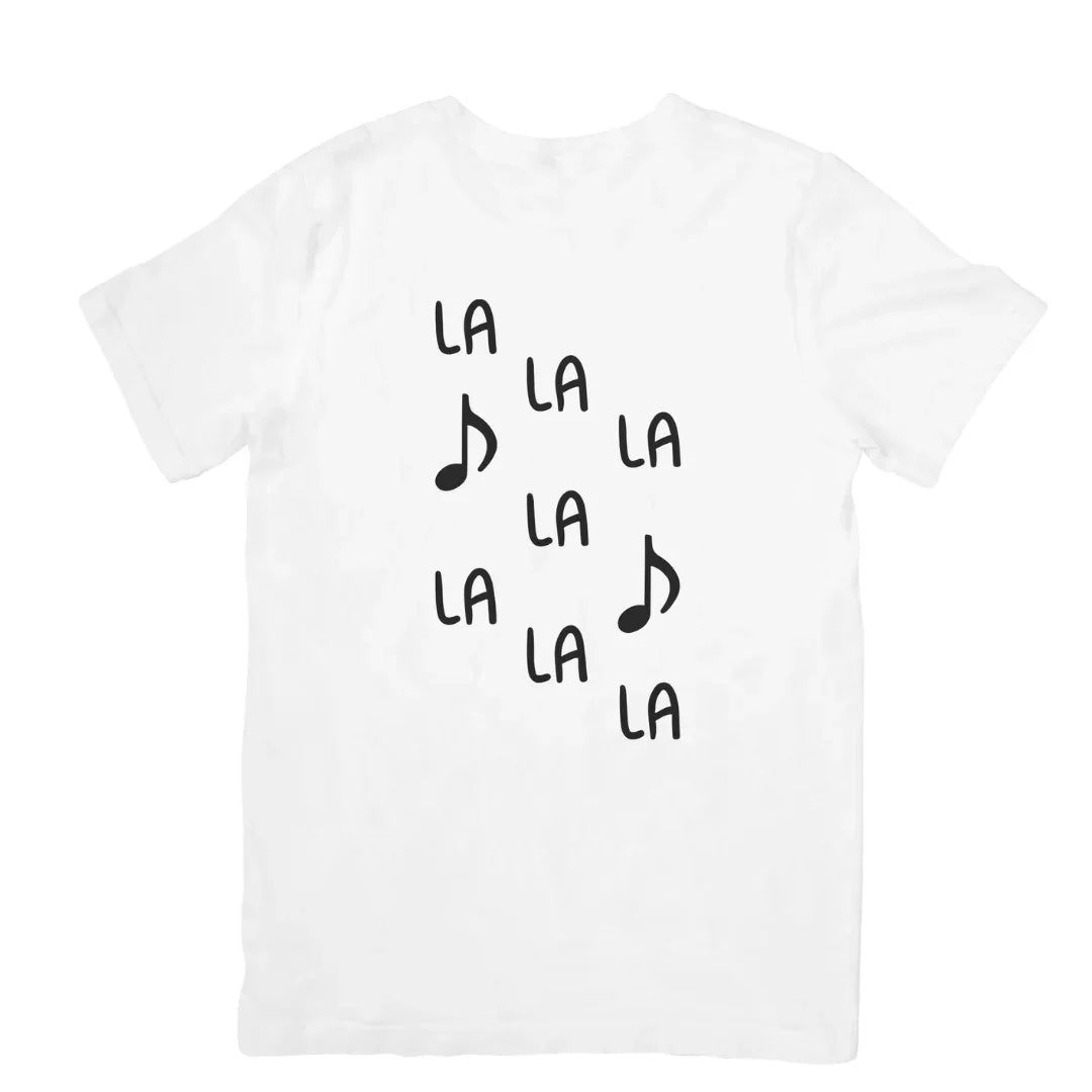 Camiseta Básica Ava Max LA LA LA - Branco