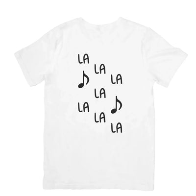 Camiseta Básica Ava Max LA LA LA - Branco