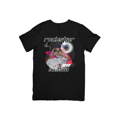 Camiseta Básica Lisa Lalisa Rockstar - preto