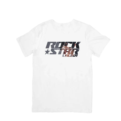 Camiseta Básica Lalisa Rockstar Logo - branco