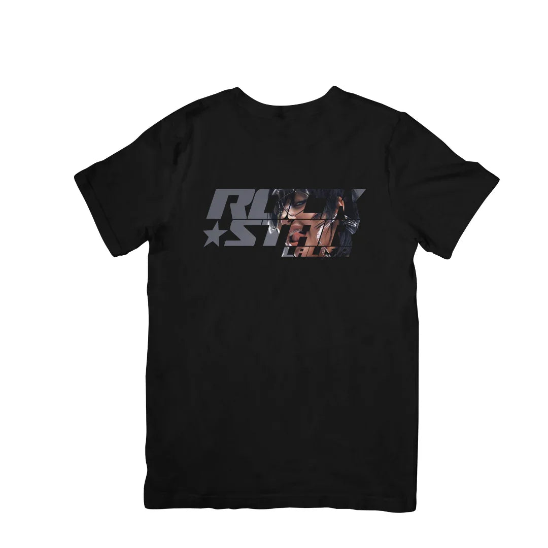 Camiseta Básica Lalisa Rockstar Logo - preto