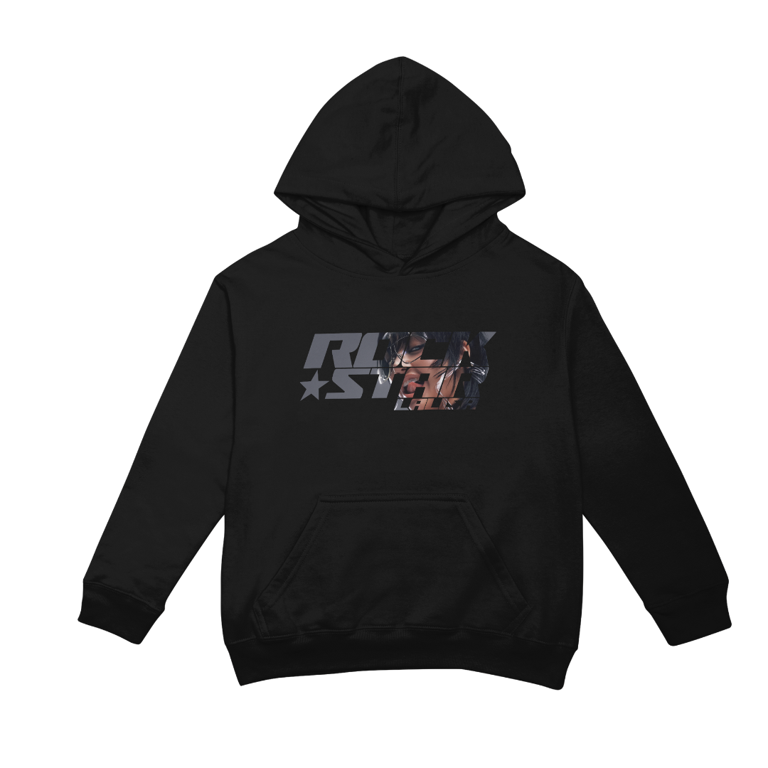 Moletom Canguru Lisa Lalisa Rockstar Logo - preto