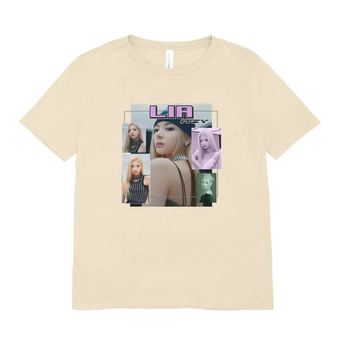 Camiseta Básica Itzy Lia Collab - pérola