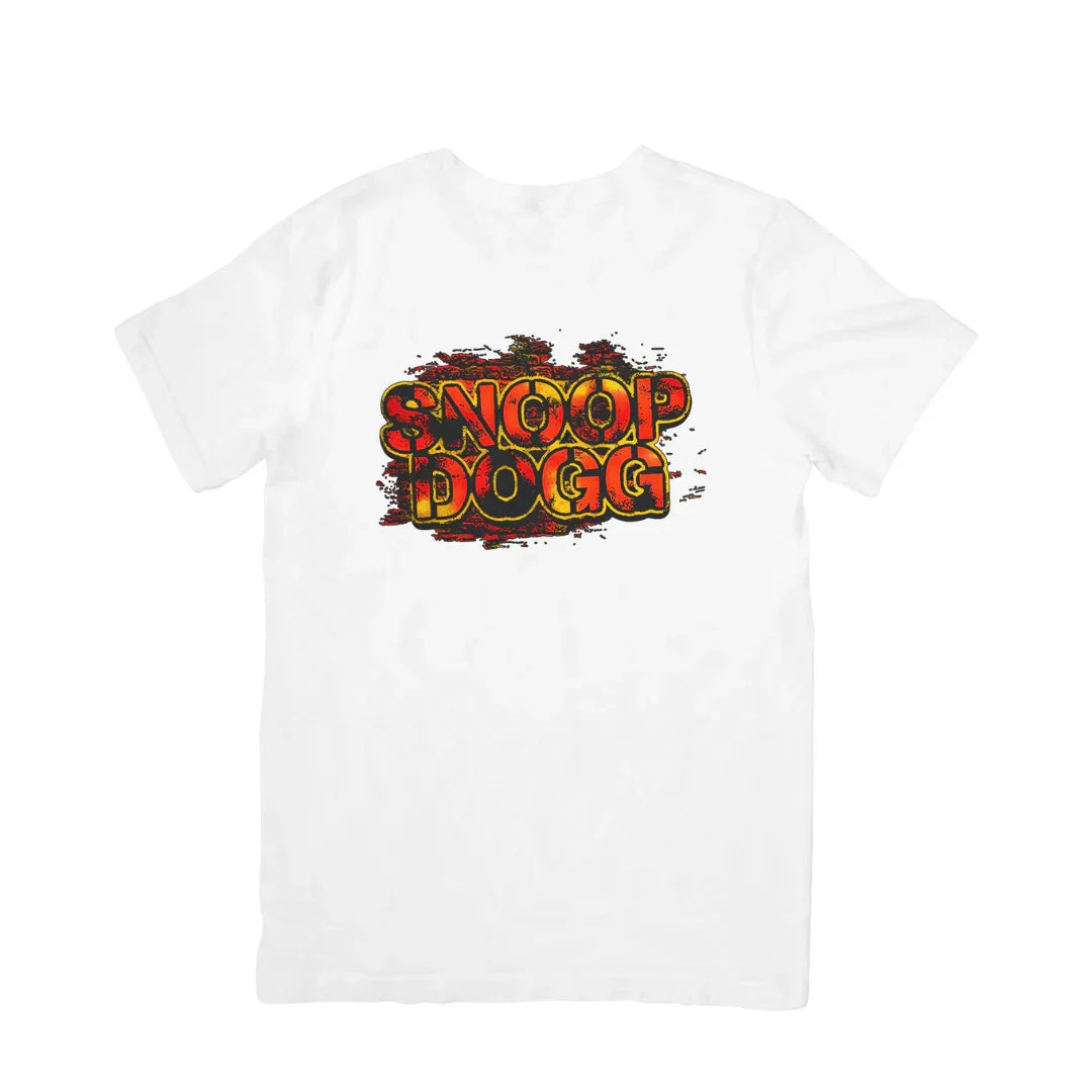Camiseta Básica Snoop Dogg Logo Branco