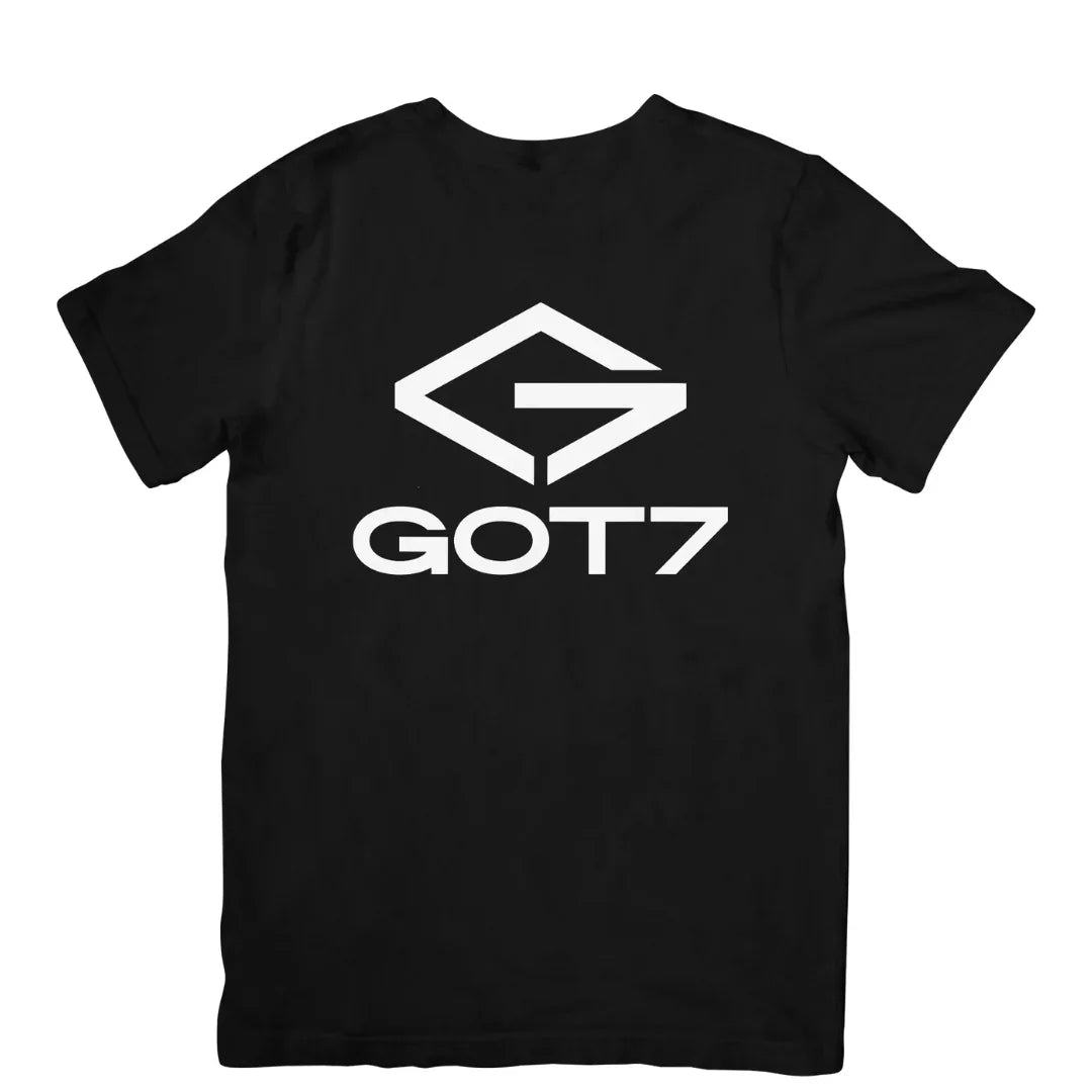 Camiseta Básica GOT7 Logo Kpop - preto