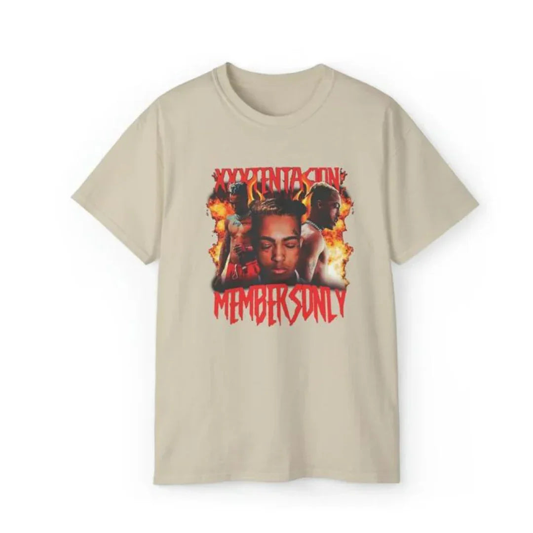 Camiseta Básica Xxxtentacion Members Only-PEROLA