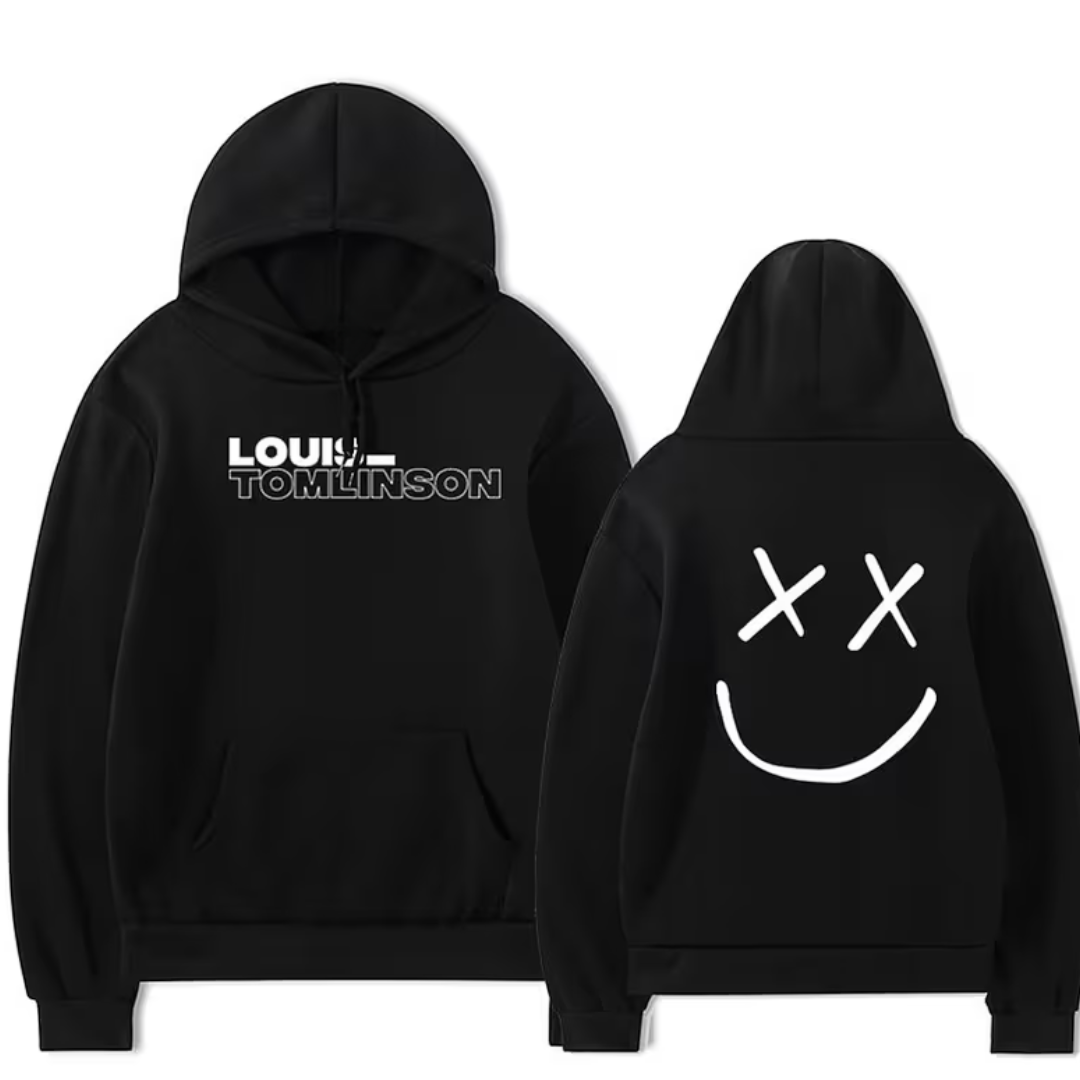 Moletom Canguru Louis Tomlinson Merch Preto