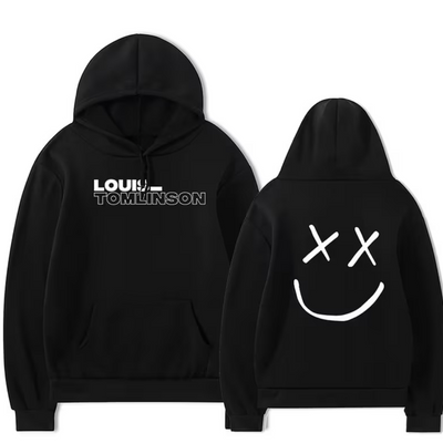 Moletom Canguru Louis Tomlinson Merch Preto