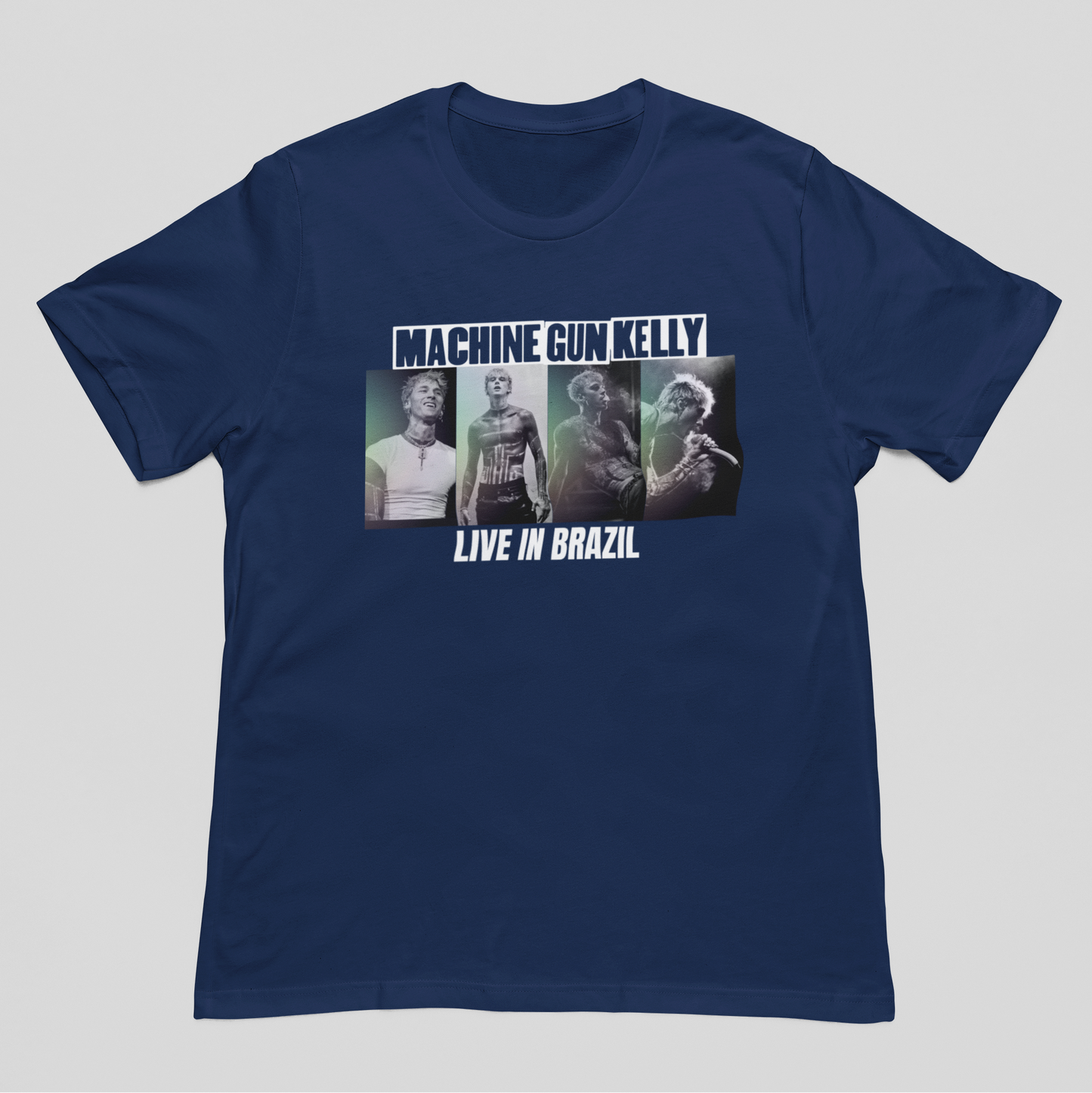 Camiseta Básica Machine Gun Kelly Collage