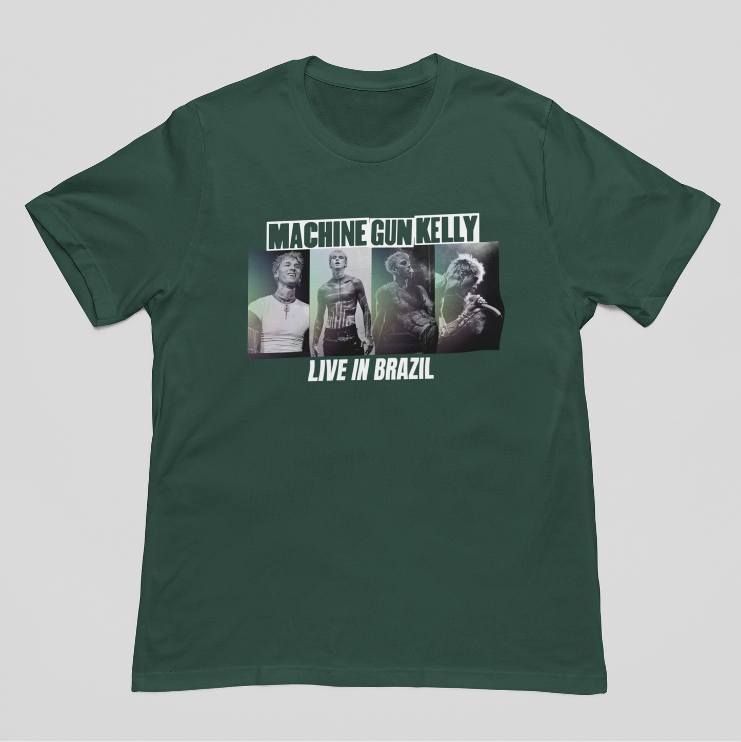Camiseta Básica Machine Gun Kelly Collage