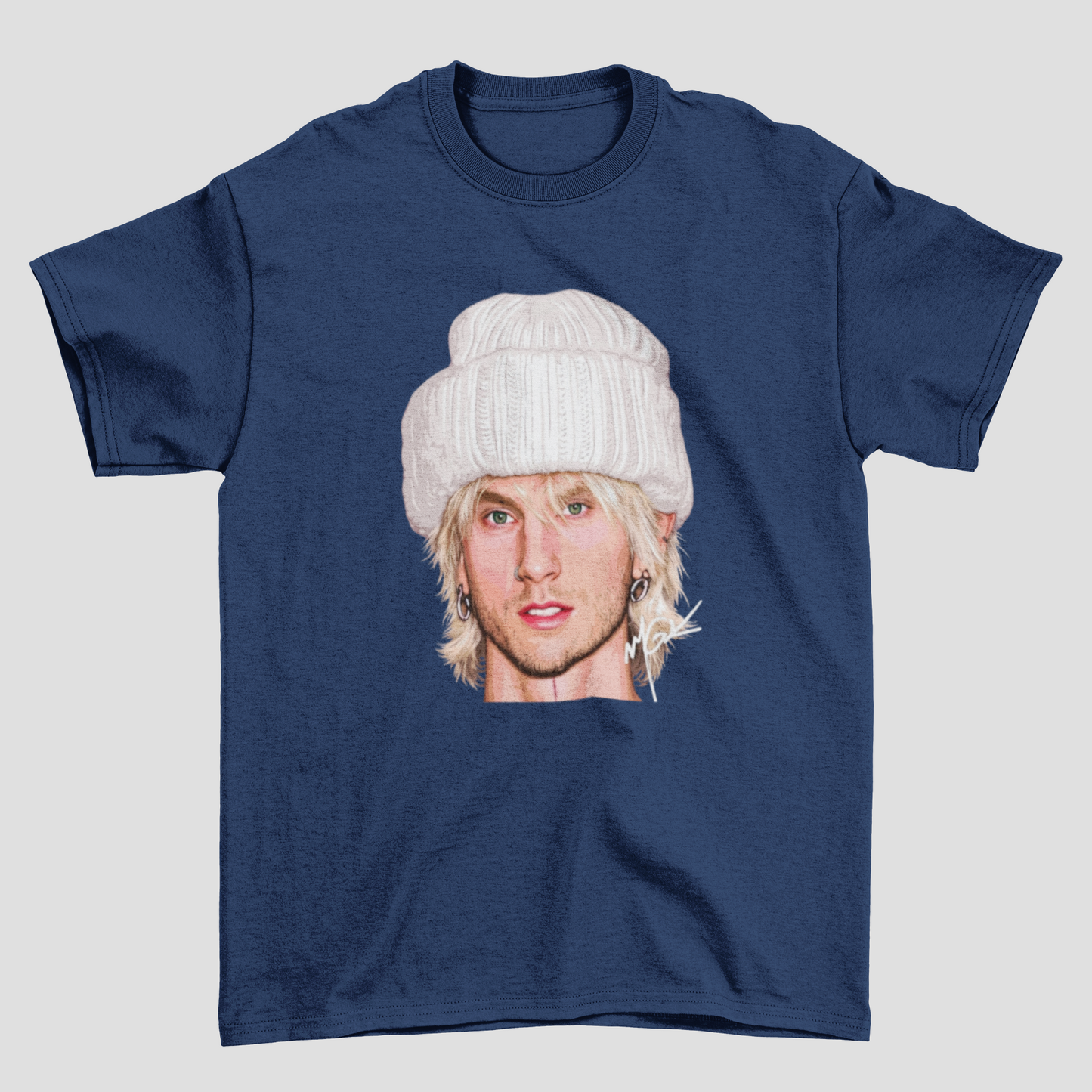 Camiseta Básica Machine Gun Kelly Face