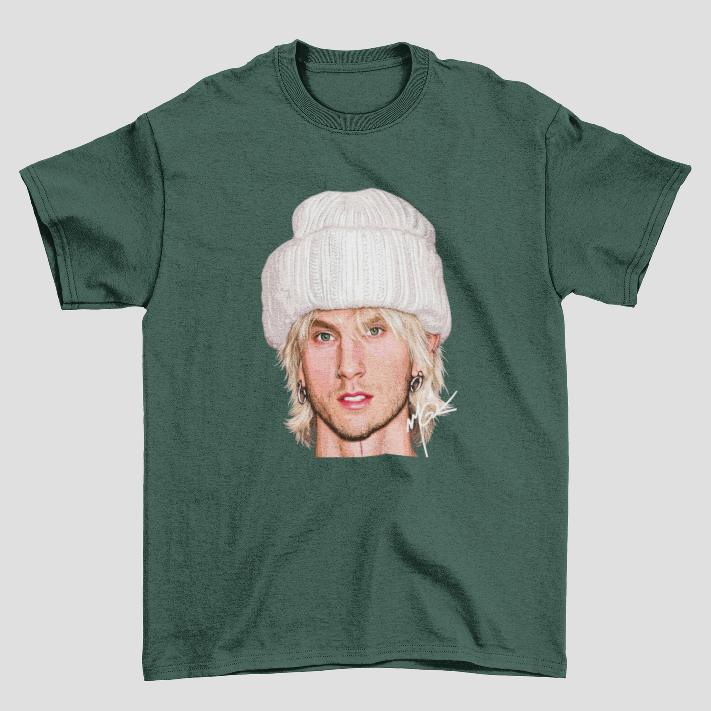 Camiseta Básica Machine Gun Kelly Face