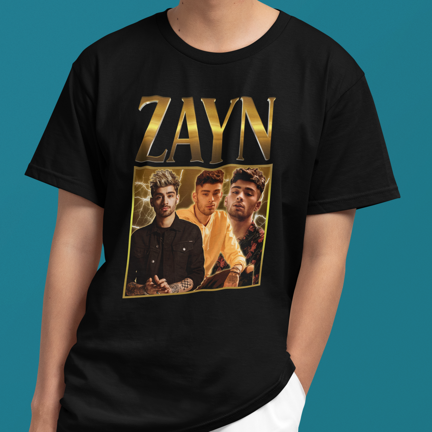 Camiseta Básica Zayn Malik Vintage Photo