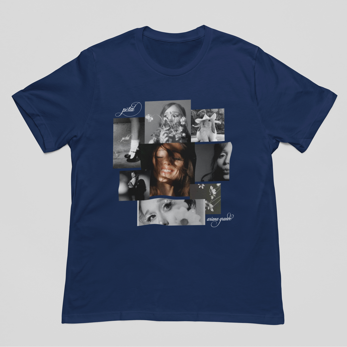 Camiseta Básica Ariana Grande Collage New Album