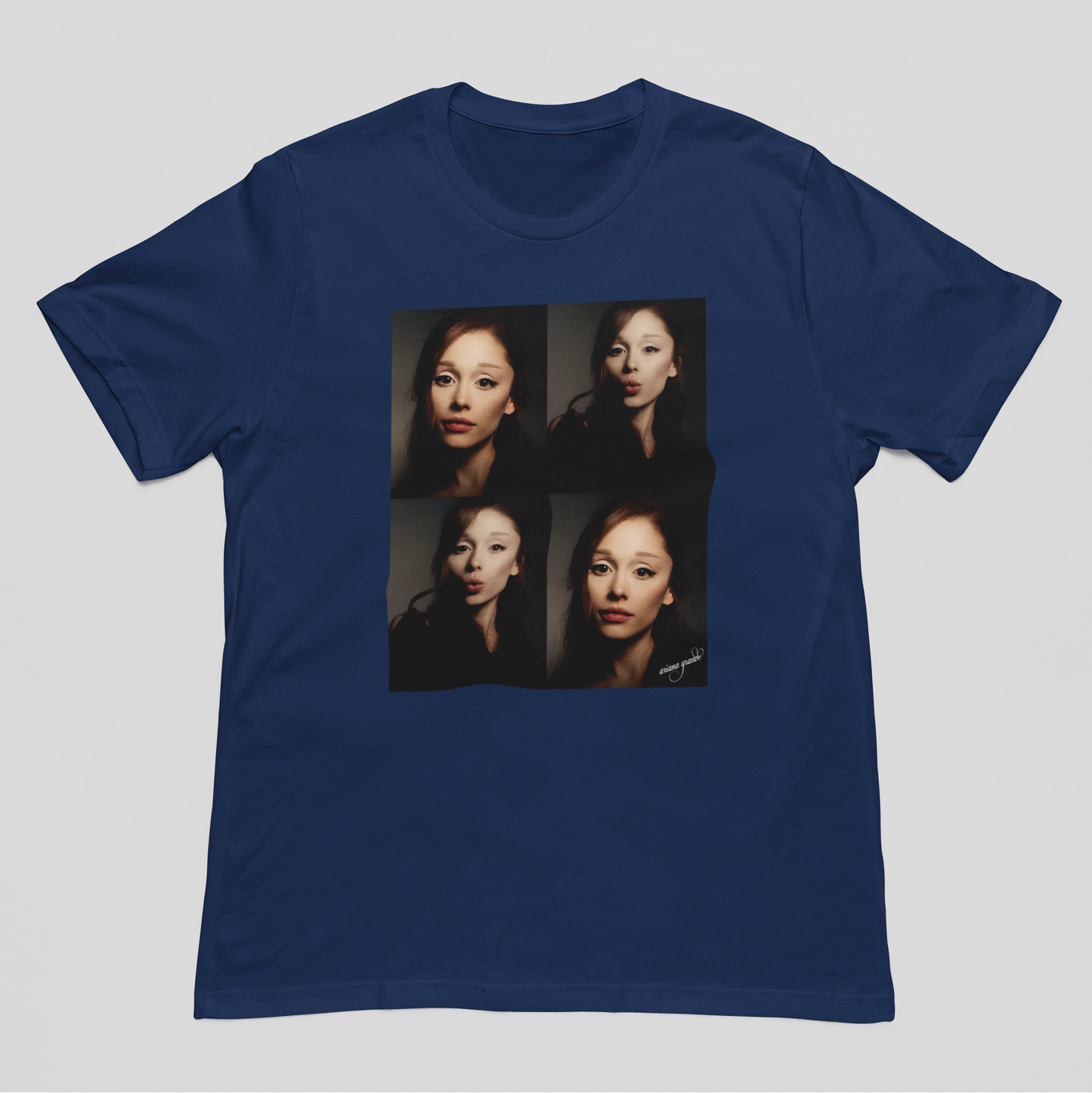 Camiseta Básica Ariana Grande Photos Halftone